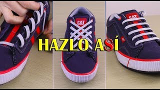 Como atar tus cordones de forma distinta  3 maneras de amarrar tus agujetas con mucho STYLE [upl. by Nos]