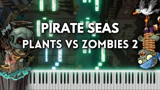 Pirate Seas  Plants vs Zombies 2 Piano Cover FREE MIDI [upl. by Wilburt]