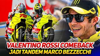 ISTIMEWA🔥VALENTINO ROSSI COMEBACKDIBEKALI DESMOSEDICI GP23 TERBARUJADI TANDEM MARCO BEZZECCHI [upl. by Anastassia]