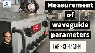 Measurement of waveguide parameters  microwave lab experiment [upl. by Aneed403]