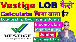 How To Calculate LOB In Vestige  Leadership Overriding Bonus  Vestige Point Value Calculation [upl. by Alebasi298]