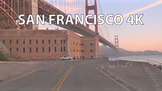 San Francisco 4K  Sunrise Drive  California USA [upl. by Eillat]