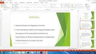 pharmacovigilance lec 16 MEDDRA [upl. by Ecirp]