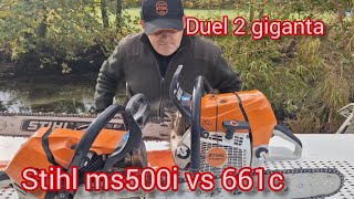 Stihl MS 500i vs Stihl 661c Koja je brža u rezanju [upl. by Assena]