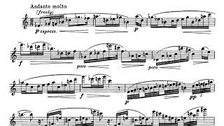 Robert Muczynski  Three Preludes for Flute Op 18 1962 ScoreVideo [upl. by Bonis]