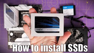 How to install 25 inch SSD and setup in Windows featuring Crucial MX500 and BX500 [upl. by Jerz]