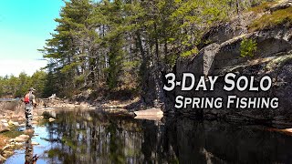 3Day Solo Wilderness Spring Fishing Trip For Blood Red Trout [upl. by Knox605]