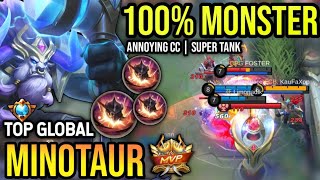 MINOTAUR BEST BUILD 2023  TOP GLOBAL MINOTAUR GAMEPLAY  MOBILE LEGENDS✓ [upl. by Snider81]