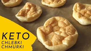 KETO chlebek jak chmurka tylko 3 składniki i pieczywo gotowe 😋😍 Chlebki chmurki [upl. by Aeslehs]