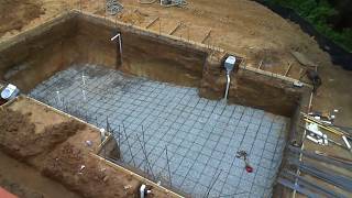 How to build your own swimming pool All process step by step in only 30 minutes [upl. by Denn]