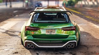 TUNANDO O NOVO AUDI RS6 NO NEED FOR SPEED UNBOUND MOTOR V8 BITURBO [upl. by Aibos137]