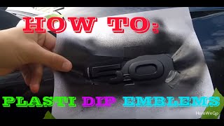 How to Plasti Dip Emblems on any carmotorcycle  StepbyStep  Tips [upl. by Clein]