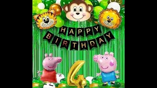 Happy Birthday Decoration Items For Jungle Theme [upl. by Dalton]