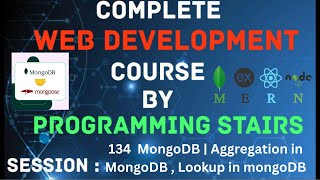 MongoDB  Aggregation in MongoDB  Lookup in mongoDB  Session 134 [upl. by Edgerton353]