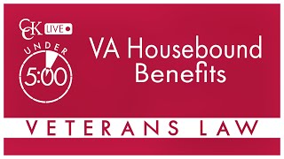 VA Housebound Benefits Special Monthly Compensation [upl. by Yroger]