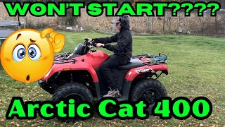 Arctic Cat 400 4X4 No display Wont Start [upl. by Ecylahs]