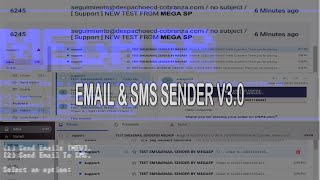 FREE  Emails and SMS Sender  Unlimited  Inbox All Domains  Version 3  2023 [upl. by Moffat645]