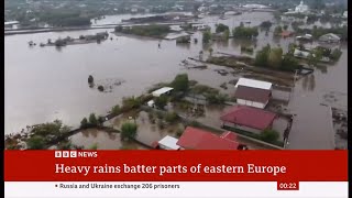 Weather Events  Heavy flooding across many countries in Eastern Europe  15Sep2024 [upl. by Rot]