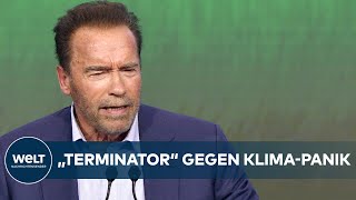 ARNOLD SCHWARZENEGGER Hollywoodstar warnt Klimaschützer vor Weltuntergangsszenarien [upl. by Japeth794]