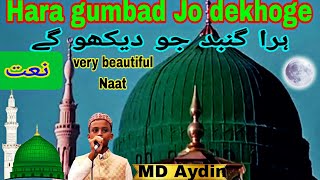 Masha Allah Beautiful voice Hara gumbad Jo dekhogeNaatMd Aydin Student Madrese Taleemul Quran [upl. by Hump]