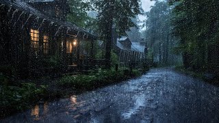 Rain Sounds for Sleep  24 Hours of Relaxation with Rooftop Thunder and Rain Sounds at Night [upl. by Millar]