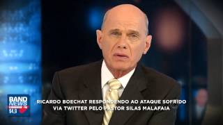 Boechat responde a Silas Malafaia ao vivo na BandNewsFM [upl. by Ahseile381]