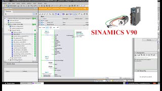 TIA Portal SINAMICS V90 basic positioner EPos used telegram [upl. by Giwdul]