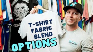 Tee Shirt Options Explained Cotton Polyester PolyCotton and TriBlends [upl. by Wilmette]