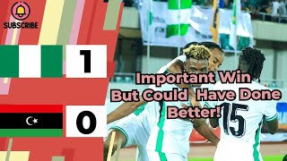 Nigeria 10 Libya Afcon Qualifiers2025 Match Review  Lookmans Goal Ruled out  DeleBashiru Scored [upl. by Grishilde]