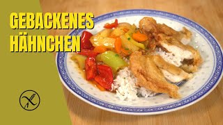 Gebackenes Hähnchen süß sauer  wie beim Asiaten [upl. by Karia]