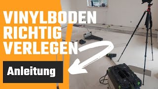 KlickVinylboden verlegen ➡️ Mit Richtige ANLEITUNG von A  Z 👍 [upl. by Dorothy]