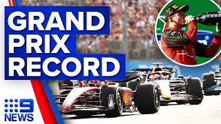 Melbourne Grand Prix smashes attendance record boasting biggest ever turnout  9 News Australia [upl. by Lund391]