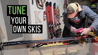 How to wax and sharpen your own skis at home  DIY Ski tune [upl. by Alset]