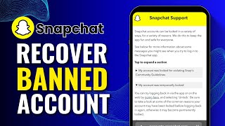 How to Fix Snapchat Device Ban Newest Guide 2024 [upl. by Anayk529]