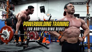 Carlos Moran  Powerbuilding Training for Bodybuilding Debut [upl. by Cort]