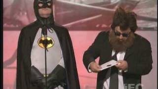 Christian Bale vs Joaquin Phoenix at IFC Spirit Awards [upl. by Lonny]