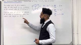 Pure Maths EQ  Rates of Change Connecting Three Derivative Problem [upl. by Vivianna226]