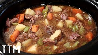 Easy Crock Pot Beef Stew Recipe [upl. by Klimesh793]