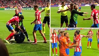 Atletico Madrid vs Manchester City Players FIGHT  Full Footage [upl. by Ajnot992]