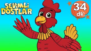 Küçük Kırmızı Tavuk Sevimli Dostlar Bebek Şarkıları  Çocuk şarkıları  Adisebaba TV Nursery Rhymes [upl. by Portwin]