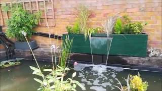 Pond Filter with Planter waterfall [upl. by Acirej]