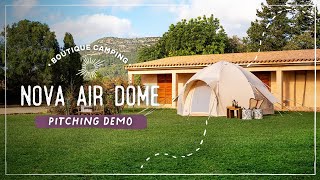 How to Pitch a Nova Air Dome Tent  Boutique Camping [upl. by Akimed303]