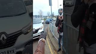 Motorcyclist can’t avoid taxi driver on time 😳 via kvetch2031yt [upl. by Anitsirhcairam]