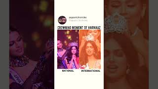 Crowning Moment of Harnaaz Sandhu harnaazsandhu missuniverse missindia [upl. by Aufmann]