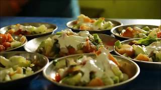 Preparation of Arabic Fattoush Salad [upl. by Naej]