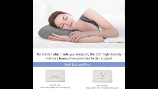 Travel amp Camping Memory Foam Pillow Travel Essentials Hammock Pillow with DoubleLayered Pillow [upl. by Seraphina252]