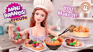 Mini Brands CREATE MasterChef Are They Barbie Doll Sized ZURU 10 Capsule Unboxing [upl. by Oigimer]