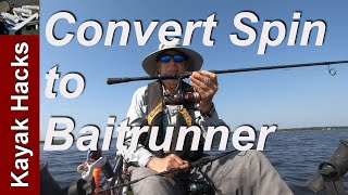 Trick Convert Spinning Reels to Baitrunner Fishing Reels [upl. by Annibo961]