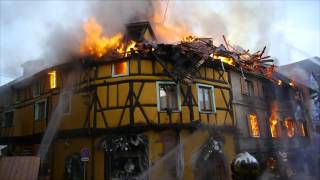 Feu de maison à Riquewihr [upl. by Gayl223]