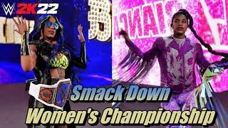 WWE 2K22 Sasha Banks vs Bianca Belair  WRESTLEMANIA 37  NIGHT 1（APR 10 2021） [upl. by Palestine]